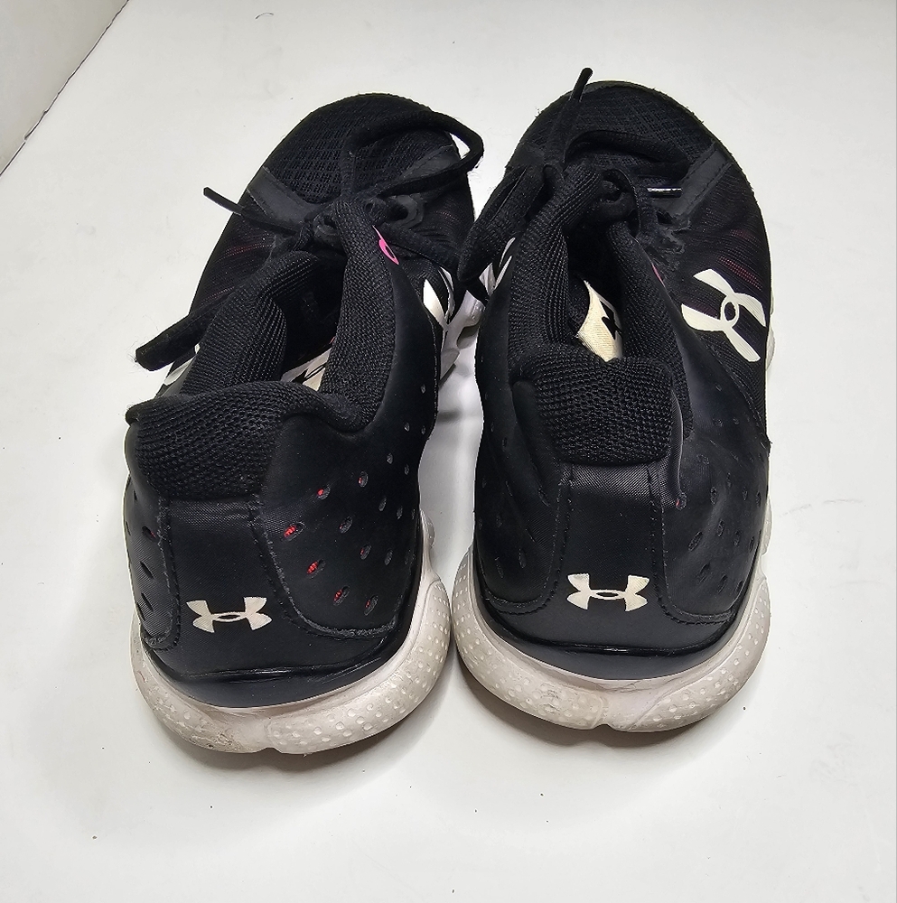 Womens Under Armour Micro G Assert 6 Size 7.5 Black Running Shoes 1266252-001 - Picture 4 of 9